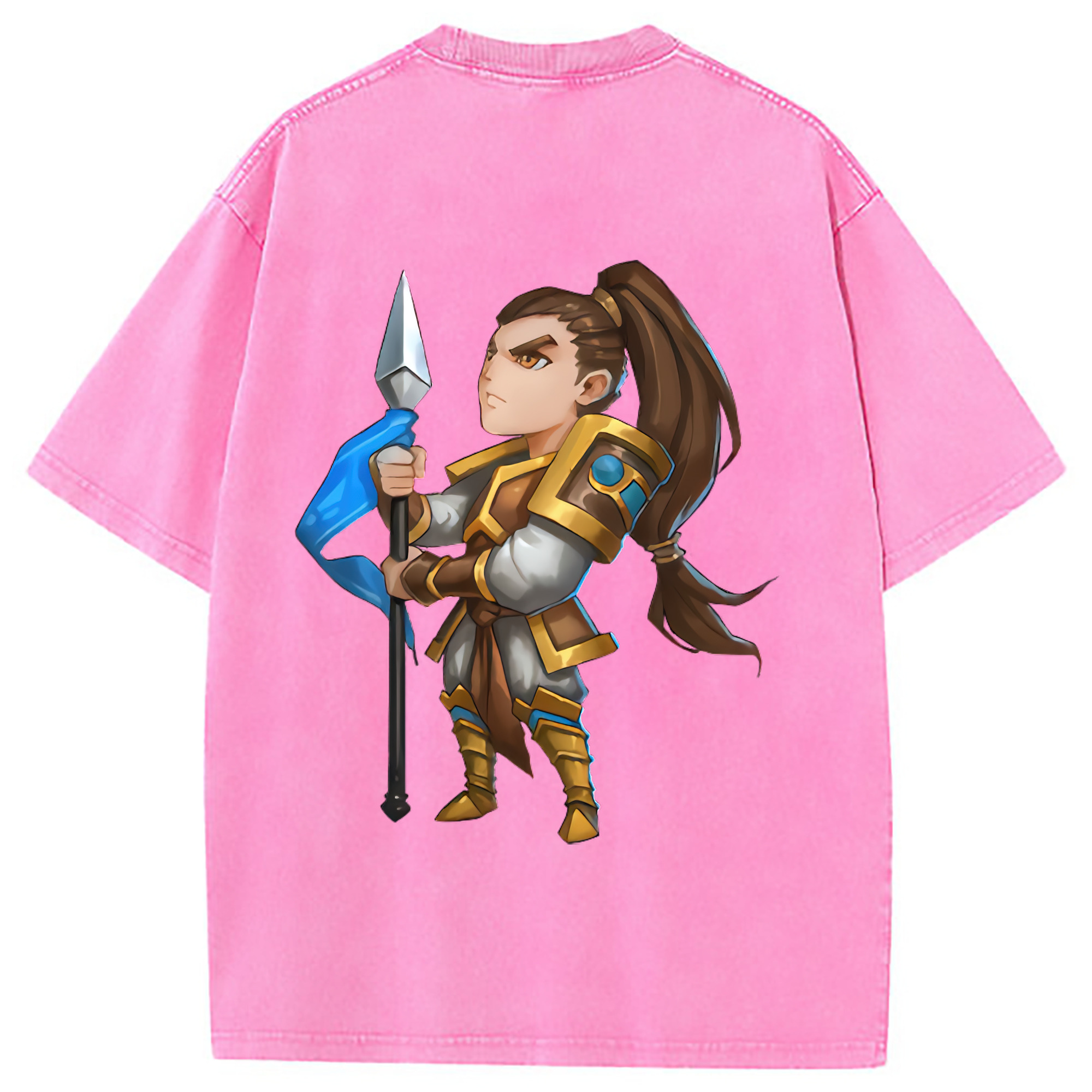 （画像用） リーグ・オブ・レジェンド League of Legends LOL 綿100% ヴィンテージ風 半袖Tシャツ（背面プリント）